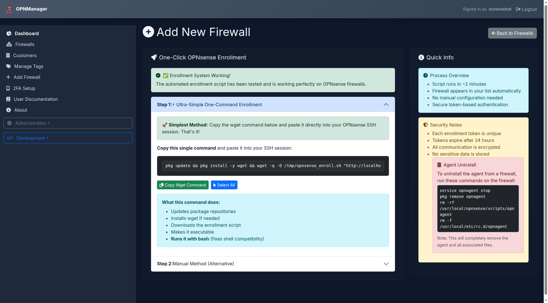 Add Firewall