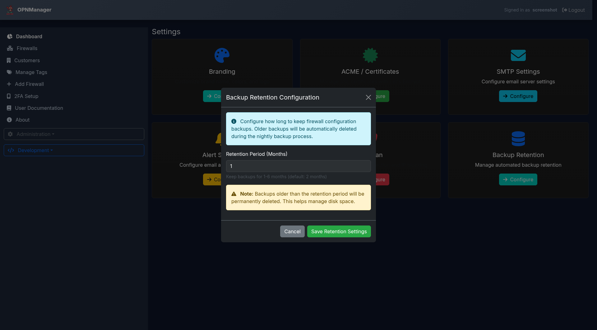 Automated Backups